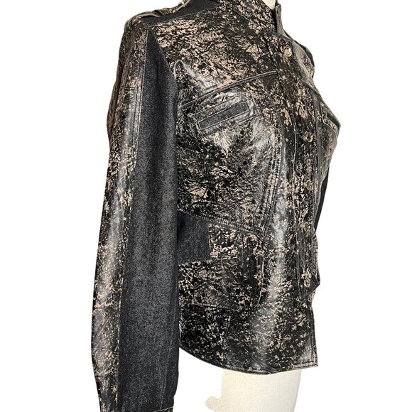 H & D Classic Leather Collection Women’s Large Motorcycle Jacket - Picture 5 of 16